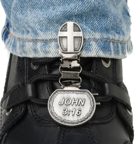 Clips For Laced Boots John 3:16 - RYDER CLIPS