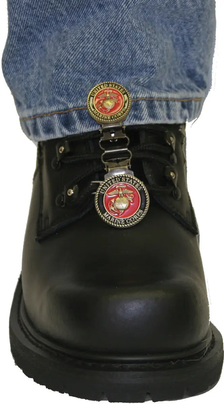 Clips For Laced Boots Usmc Black & Red - RYDER CLIPS