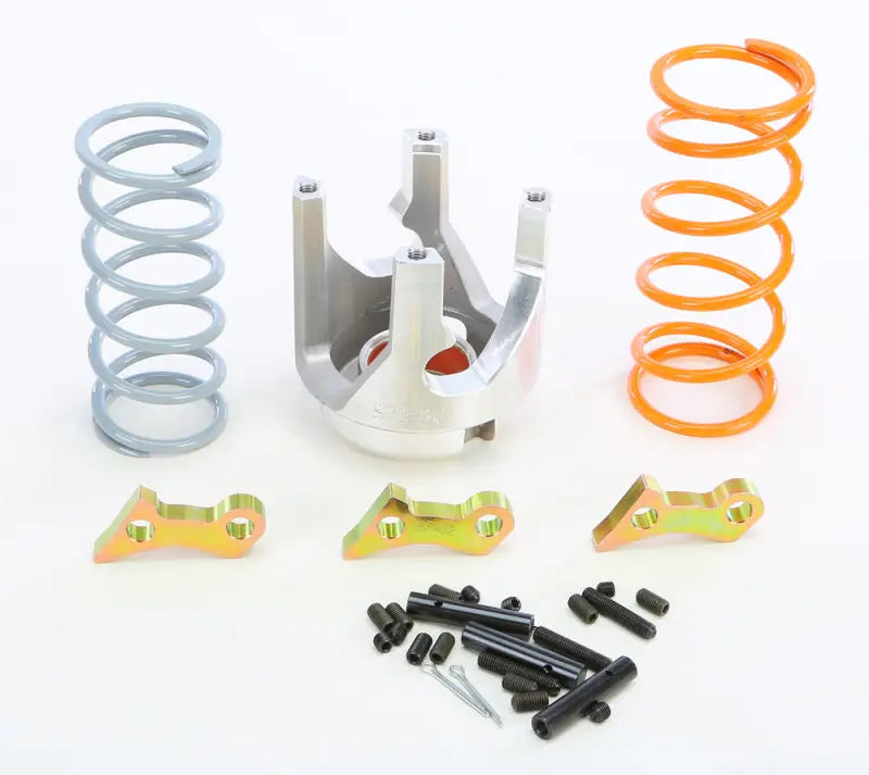 Clutch kit with springs, weights, pins, bolts for straightline performance and full adjustability