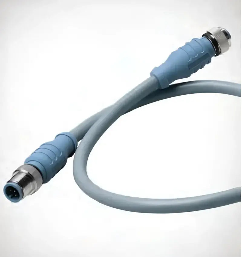 Gray cable with blue connectors for CM-CG1-CF-04 Maretron Micro double-ended cordset