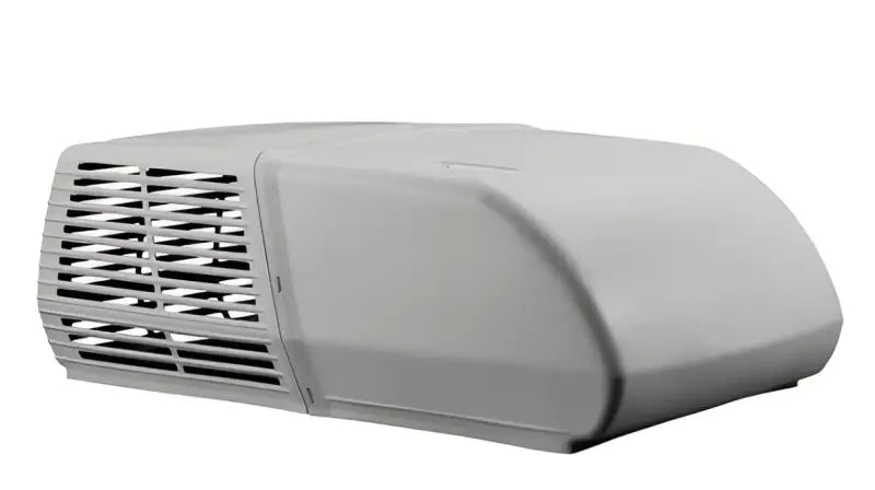 Gray RV air conditioner from Coleman RVP heavy duty 13,500 BTU AC unit