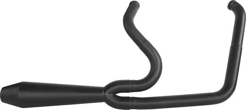 Black motorcycle exhaust system for Comp S 2in1 Exhaust Dyna Gen 2 bike