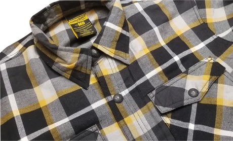 Covert Flannel White/Yellow Sm