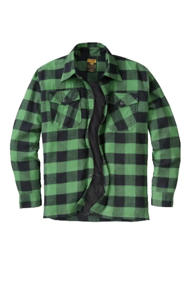 Covert Moto Flannel Green/Black Xl