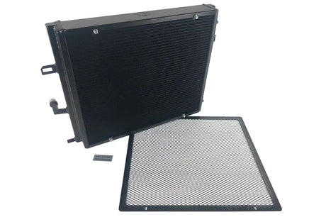 CSF BMW B58/B48 Front Mount Triple-Pass Heat Exchanger w/Rock Guard - Black - Truck & Automotive