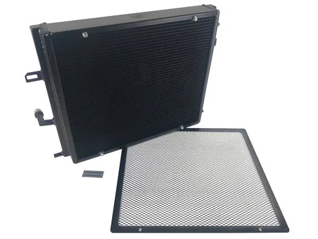 CSF BMW B58/B48 Front Mount Triple-Pass Heat Exchanger w/Rock Guard - Black - Truck & Automotive