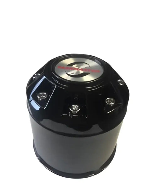 Black and silver wheel center cap for CXF104B Taskmaster Cap 4.25 fits 15X5 5.5