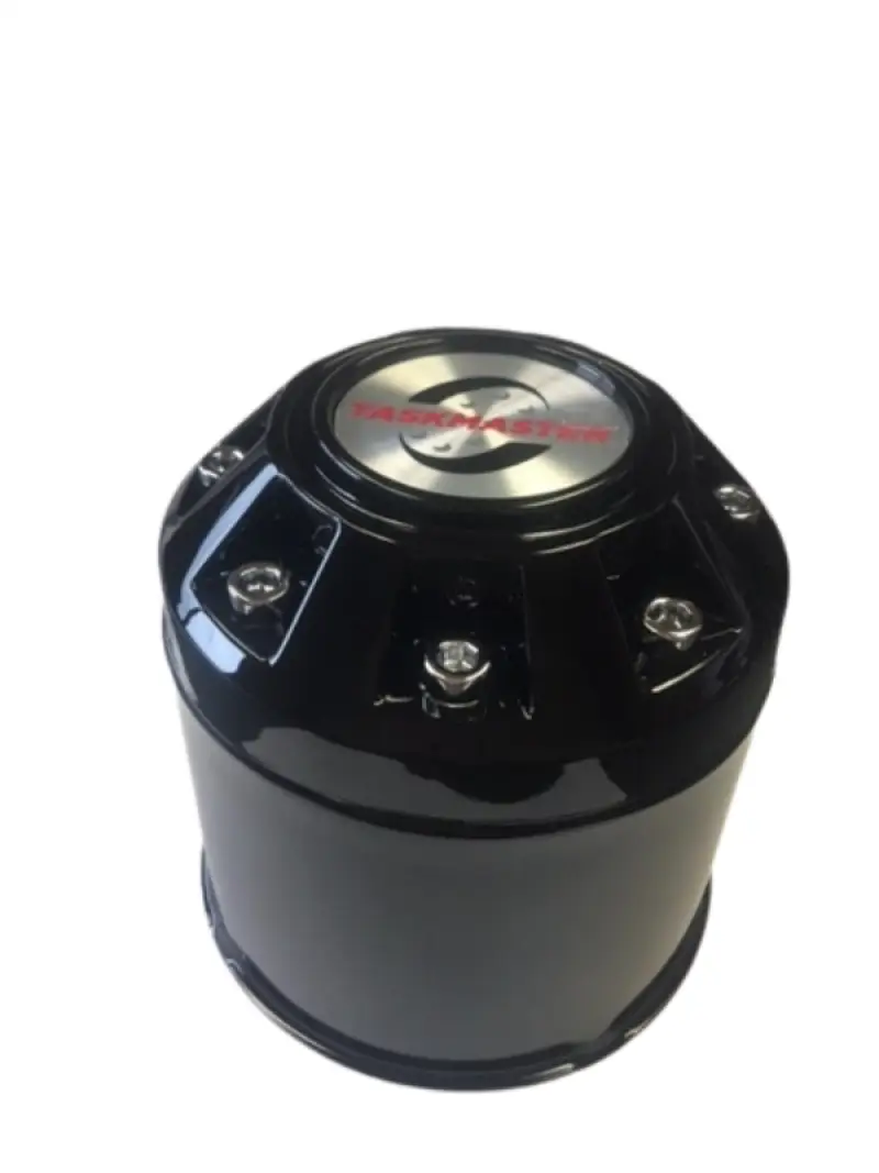 Black and silver locking hub on CXF104B Taskmaster Cap Size 4.25 fits 15X5 5.5