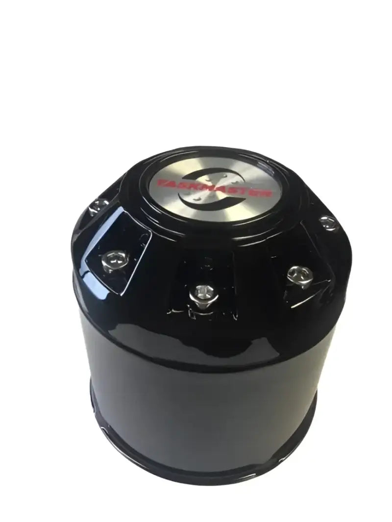 Black and silver Wheel Center Cap for CXF104B Taskmaster Cap Size 4.25