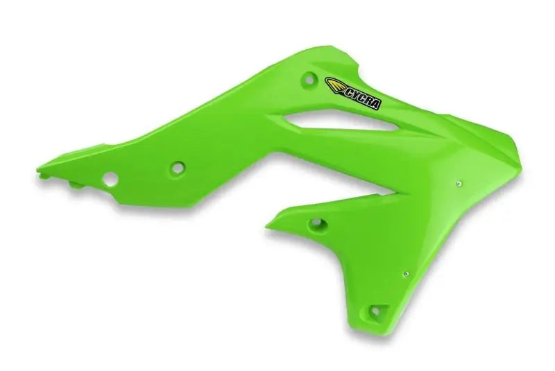 Cycra 13-16 Kawasaki KX250F Powerflow Radiator Shrouds - OEM Green - RV and Auto Parts