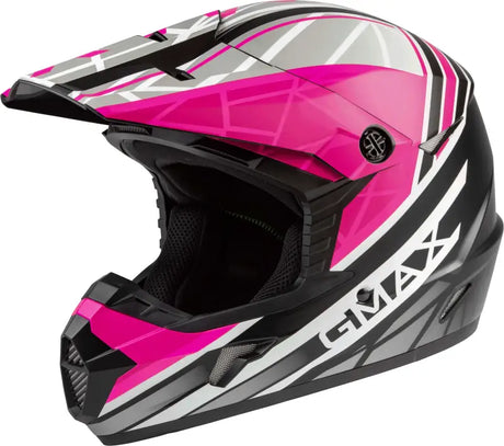 GMAX D3461344 Mx 46 Off Road Mega Helmet Matte Black/Neon Pink Sm