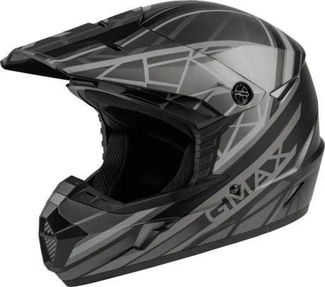 GMAX D3462501 Youth Mx 46y Off Road Mega Helmet Matte Black/Grey Ym