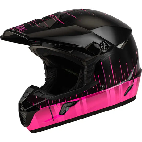 GMAX D3465170 Youth Mx 46y Frequency Offroad Helmet Black/Pink Ys