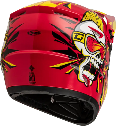 D3465230 Youth Mx 46y Unstable Helmet Red/Yellow Ys - MX-46Y
