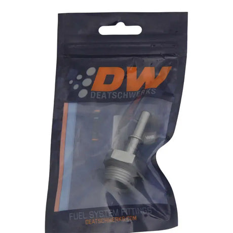 DeatschWerks 10AN ORB Male to 5/16in EFI Quick Connect Adapter - Anodized DW Titanium