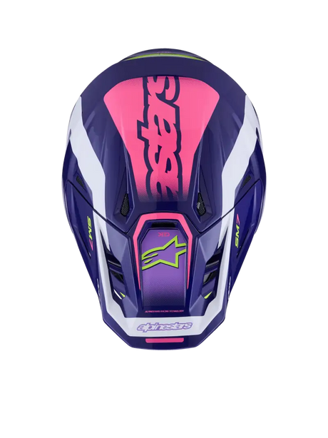 Sm7 Deed Helmet Purp/Pnk Glossy Sm - ALPINESTARS