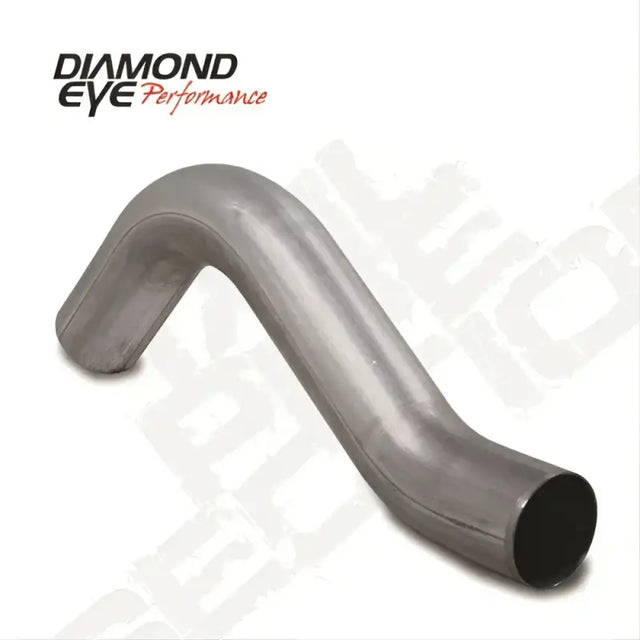 Diamond Eye TAILP 4in Exhaust for 7.3L F250/350 94-03 and 5.6L F250 03-07, Aluminized Steel, Single Exit Configuration, Part 161001 - 121025, CORS SS Finish
