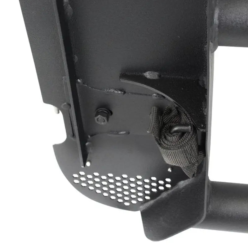 Black textured steel tubular door with ball handle, door retention straps, and side mirrors for Jeep JKU from Go Rhino.