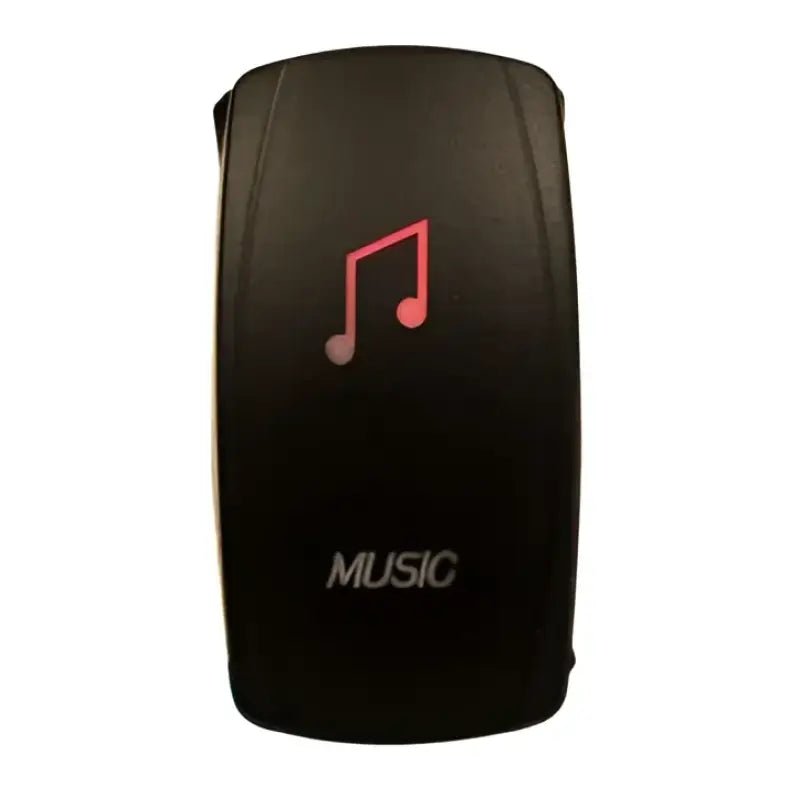 Dragonfire Racing Lighted Switch with Black Music On/Off Button for Race Cars