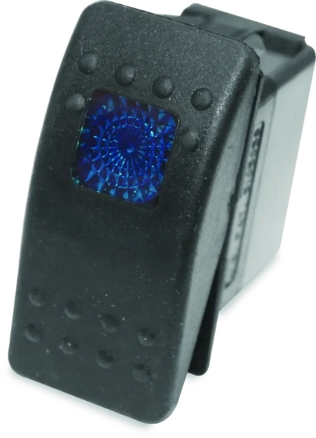 Black rocker switch with blue light for DragonFire Racing Lighted Switch On/Off rocker switch