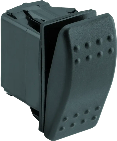 Black rocker switch with protective cover for DragonFire Racing Lighted Switch Single Momentary Horn