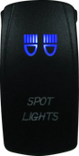 DragonFire Racing Lighted Switch Spot Light On/Off in blue for racing lighted switch use