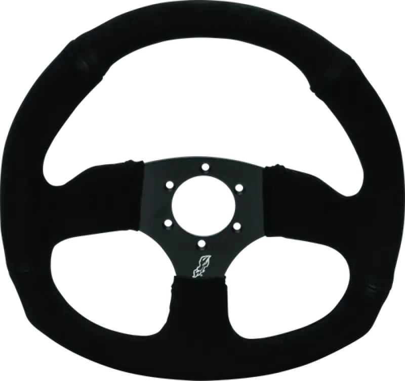 DragonFire Racing Steering Wheels - D-shaped- Suede- Iron Series- 0in offset - 522342 - Interior Accessories