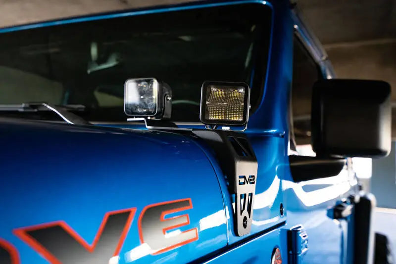 DV8 Offroad 20-22 Jeep JL 392/ JT Mojave Edition Dual Pod Light Mounts - Truck & Automotive