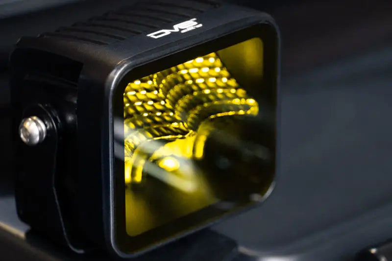 DV8 Offroad 3in Elite Series LED Amber Pod Light - Truck & Automotive