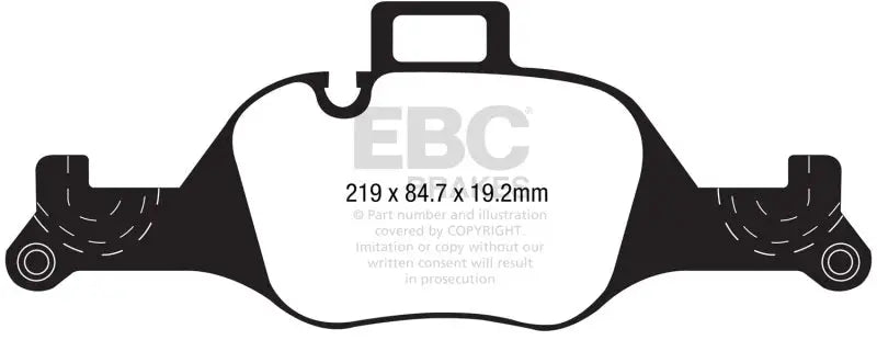 EBC 2017 + BMW 530 G30 Redstuff Front Brake Pads - Truck & Automotive