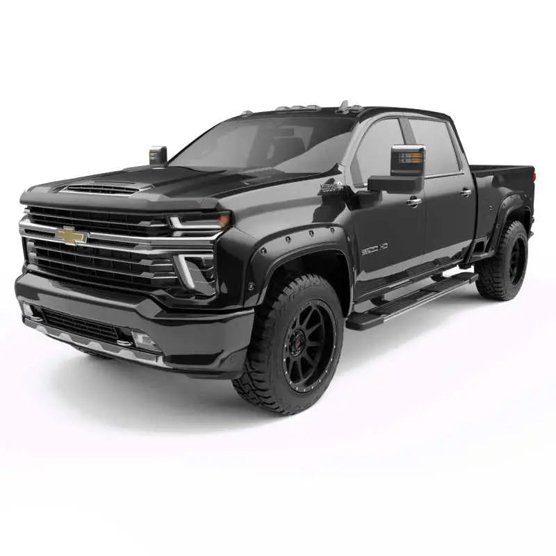 EGR EGR 20-23 Chevrolet Silverado 2500Hd/3500Hd Traditional Bolt-On Look Fender Flares Black Set Of 4