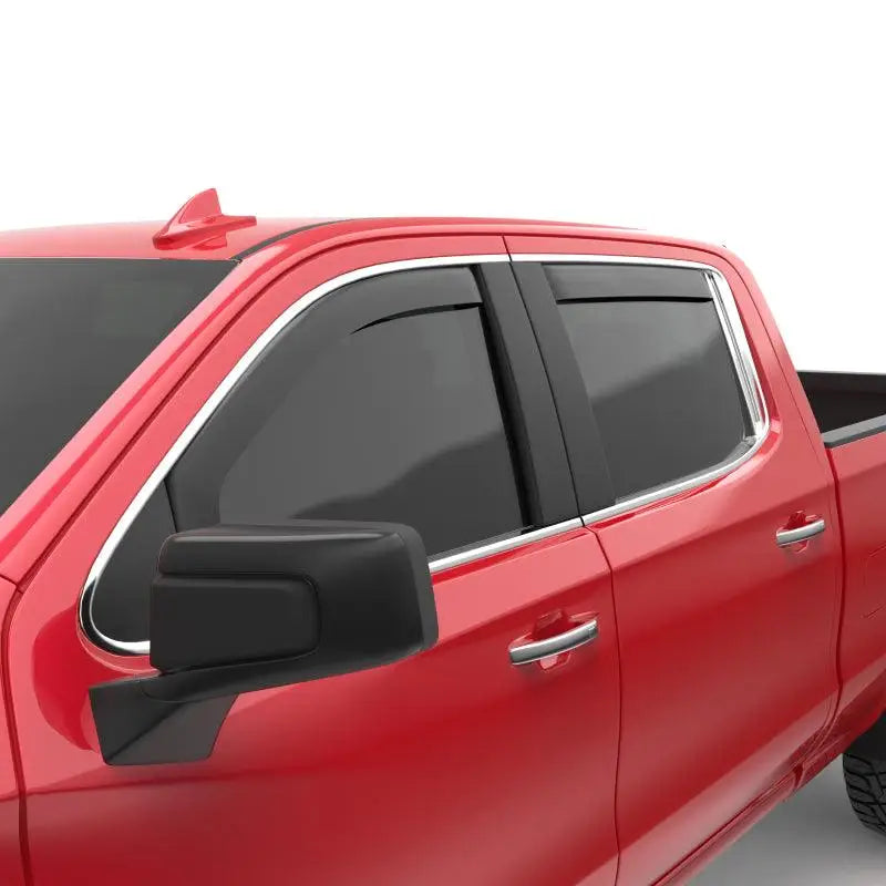 EGR 2019 Chevy 1500 Crew Cab In-Channel Window Visors - Matte - RV and Auto Parts