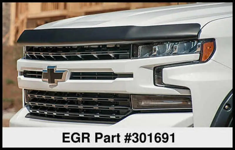 EGR 2019 Chevy 1500 Super Guard Hood Guard - Dark Smoke - RV and Auto Parts