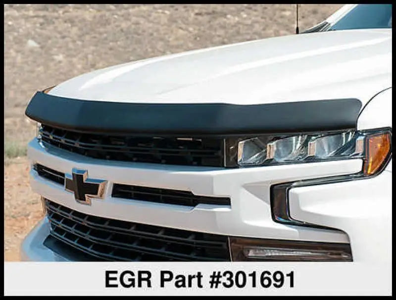 EGR 2019 Chevy 1500 Super Guard Hood Guard - Dark Smoke - RV and Auto Parts