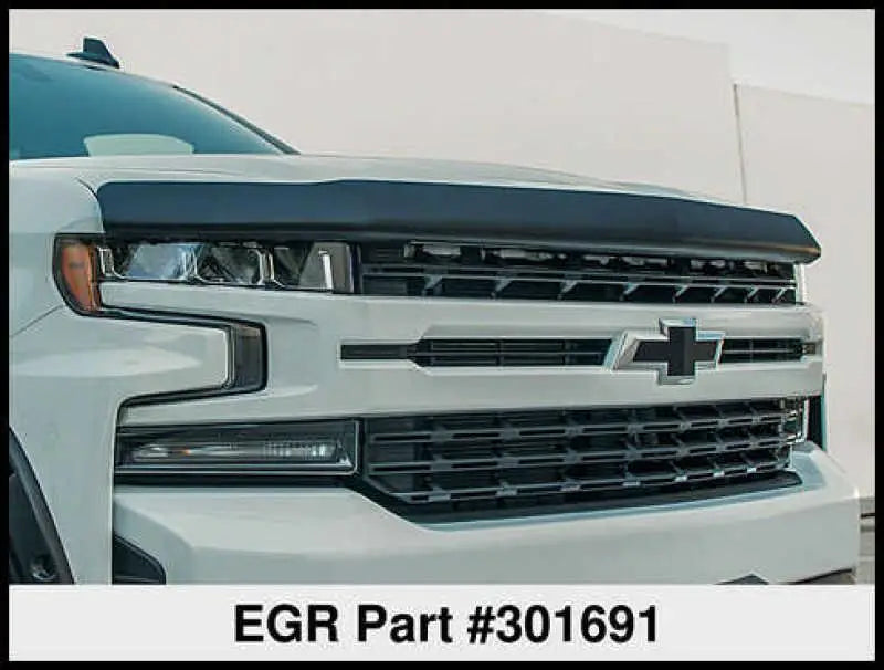 EGR 2019 Chevy 1500 Super Guard Hood Guard - Dark Smoke - RV and Auto Parts