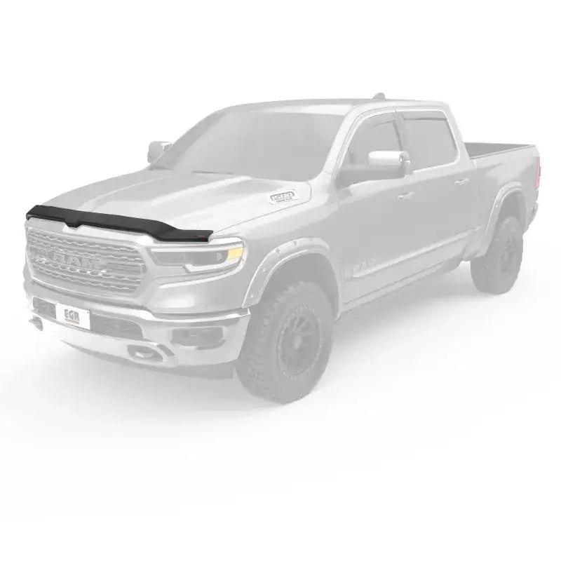EGR 2019 Dodge Ram 1500 Superguard Hood Shield - Dark Smoke - Deflectors
