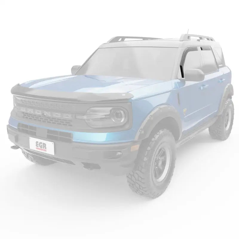 EGR 21-22 Ford Bronco 4 Door In-Channel Window Visors - Matte Black (573565) - 573565