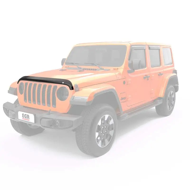 EGR Jeep 2018+ Wrangler / 2020+ Gladiator Superguard Hood Shield - Dark Smoke (305251) - RV and Auto Parts