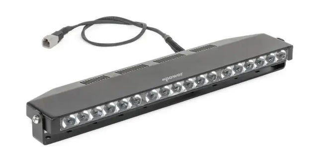 Black LED light bar with power cable for EMPLR00008 M Power Mpower Hps 3-Mod Lightbar