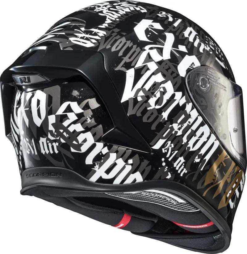 Exo R1 Air Full Face Helmet Blackletter Black 2x