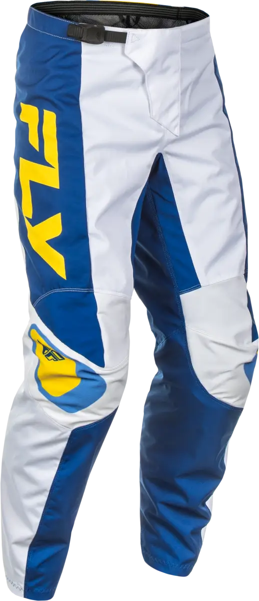 F 16 Pants Ca/Ny White/Dark Blue/Yellow Sz 28 - FLY RACING