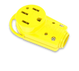 Yellow electrical plug Furrion LLC F52FMP-RY 250V connector for RV applications