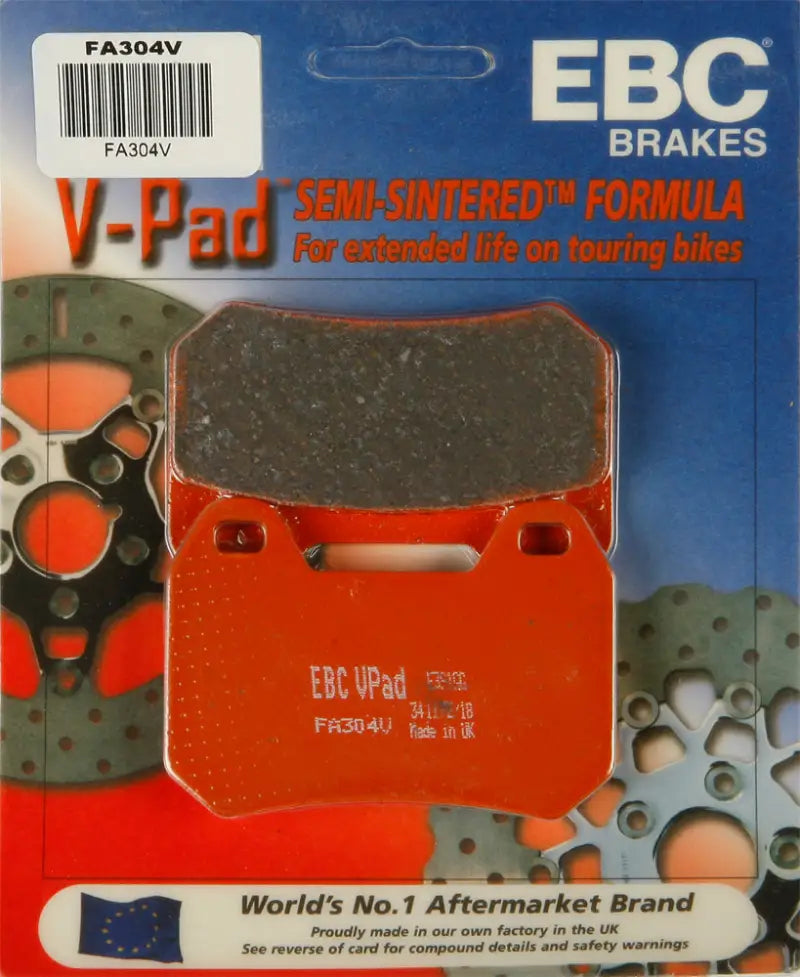 EBC V-Pad semi-sintered brake pads for FA304V Brake Pads V Series vehicle use