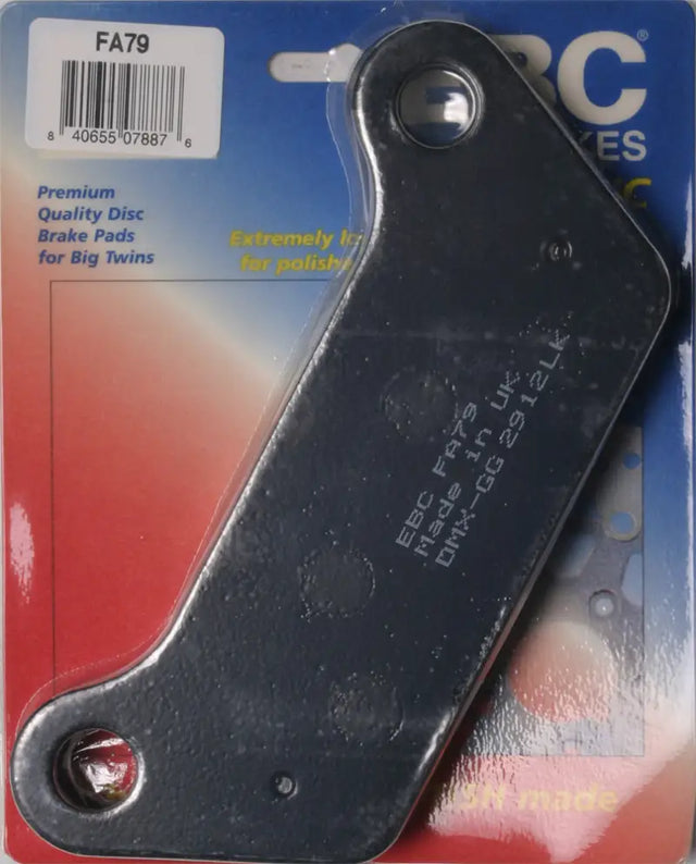 Black motorcycle brake pad for FA79 Organic Brake Pads Fa79 Brake Pads online sale