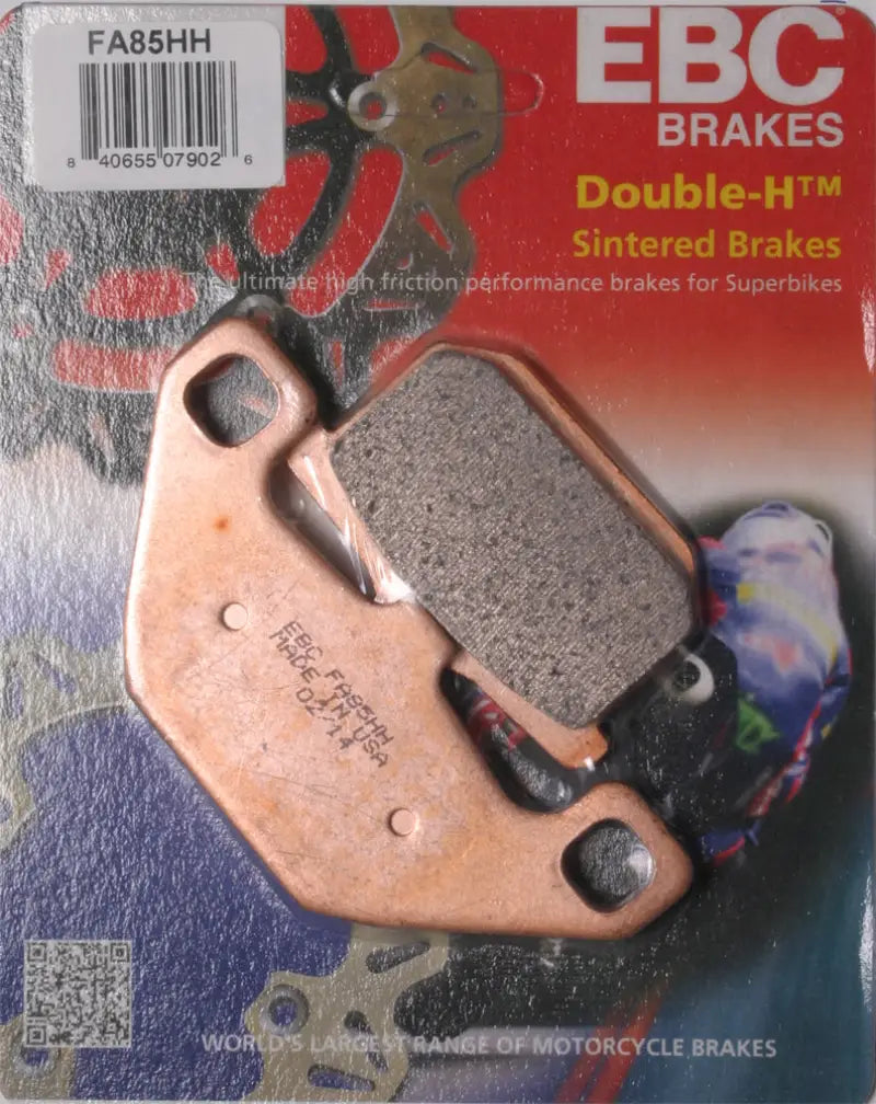 FA85HH Brake Pads for motorcycles, featuring durable, high-performance sintered material