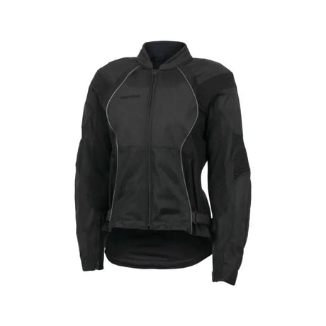Black women’s mesh jacket with reflective piping from FIRSTGEAR Reflex Mesh Jacket Black collection