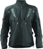 Black waterproof FIRSTGEAR Rogue XC Pro Jacket with reflective accents and pockets