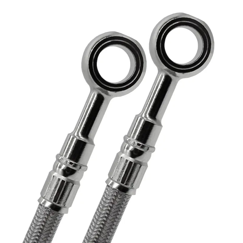 Two braided stainless steel brake lines for FK003D264R Galfer Suzuki Kawasaki bikes