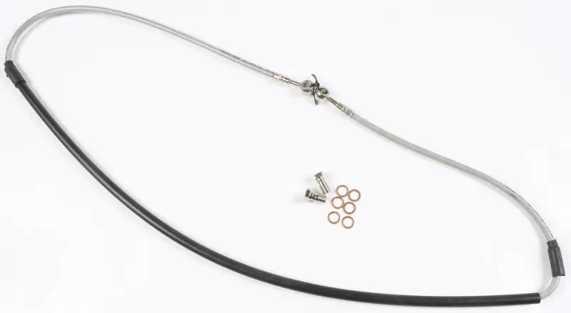 FK003D347-1 Steel Brake Line Front Yam - Stainless Hydraulic