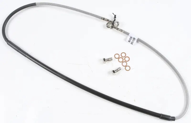 Braided stainless steel brake line FK003D427-1 for KTM with fittings and washers